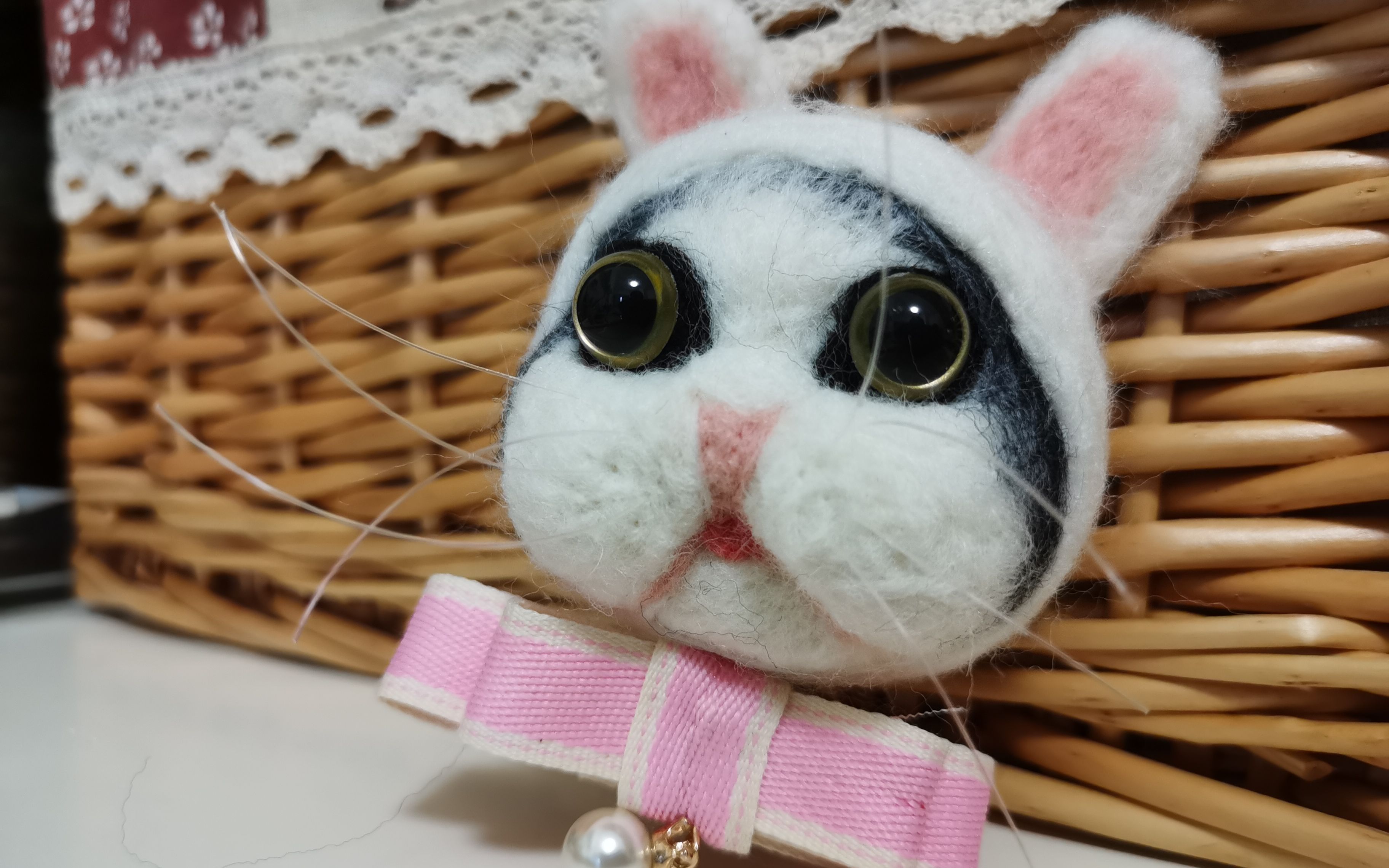 【戳戳戳】羊毛毡戳戳乐兔耳朵瞄_哔哩哔哩_bilibili