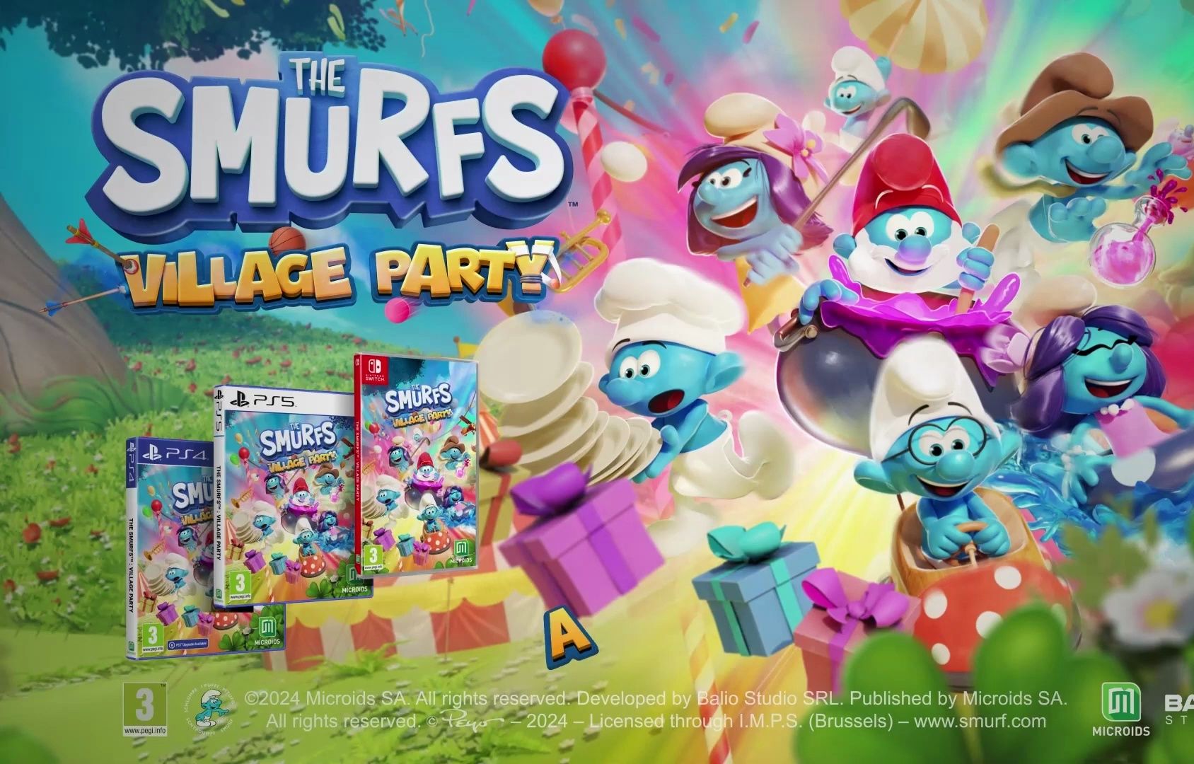 [图]【Microids】《The Smurfs – Village Party》上线宣传片