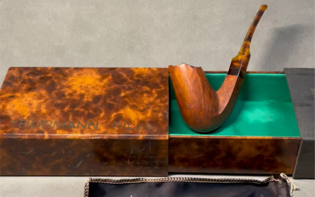 已出 80年代 丹麦烟斗艺术家 thurmann 手工艺术烟斗