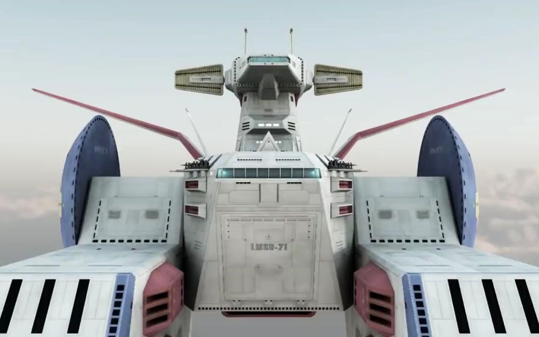 转载油管粉丝制作cg版高达0079白色要塞母舰