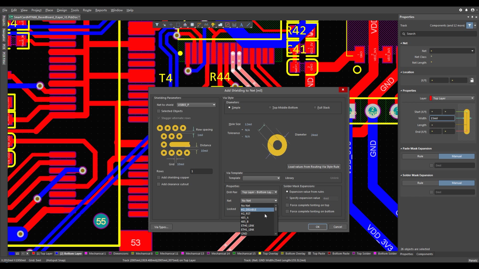 Altium Desinger 19 地包线的处理(差分线的包地)哔哩哔哩bilibili