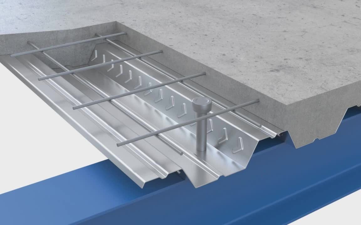 怀化市楼承板厂家常遇见问题:开口楼承板上浇筑混凝土及开口楼承板