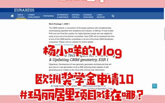 【留学攻略】欧洲奖学金申请之玛丽居里项目难在哪里哔哩哔哩bilibili