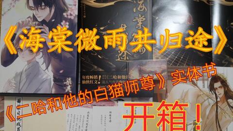 海棠微雨共归途》开箱！《二哈和他的白猫师尊》实体书_哔哩哔哩_bilibili