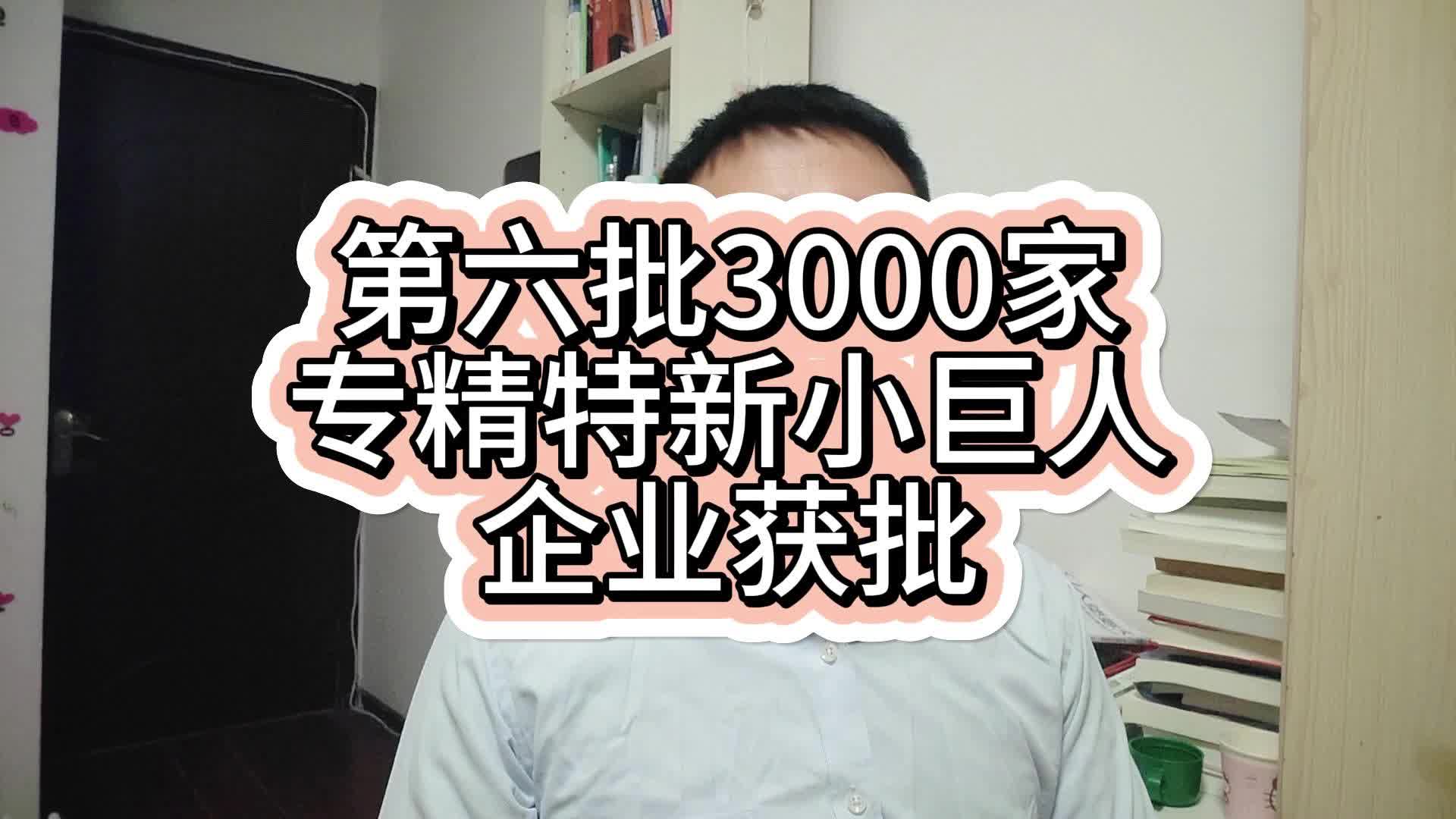 第六批3000家专精特新小巨人企业获批哔哩哔哩bilibili