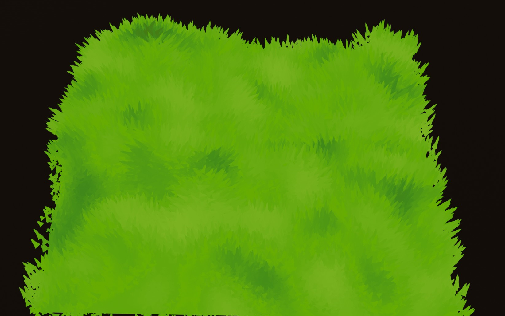 blender吉卜力风格的草不用贴图的方法