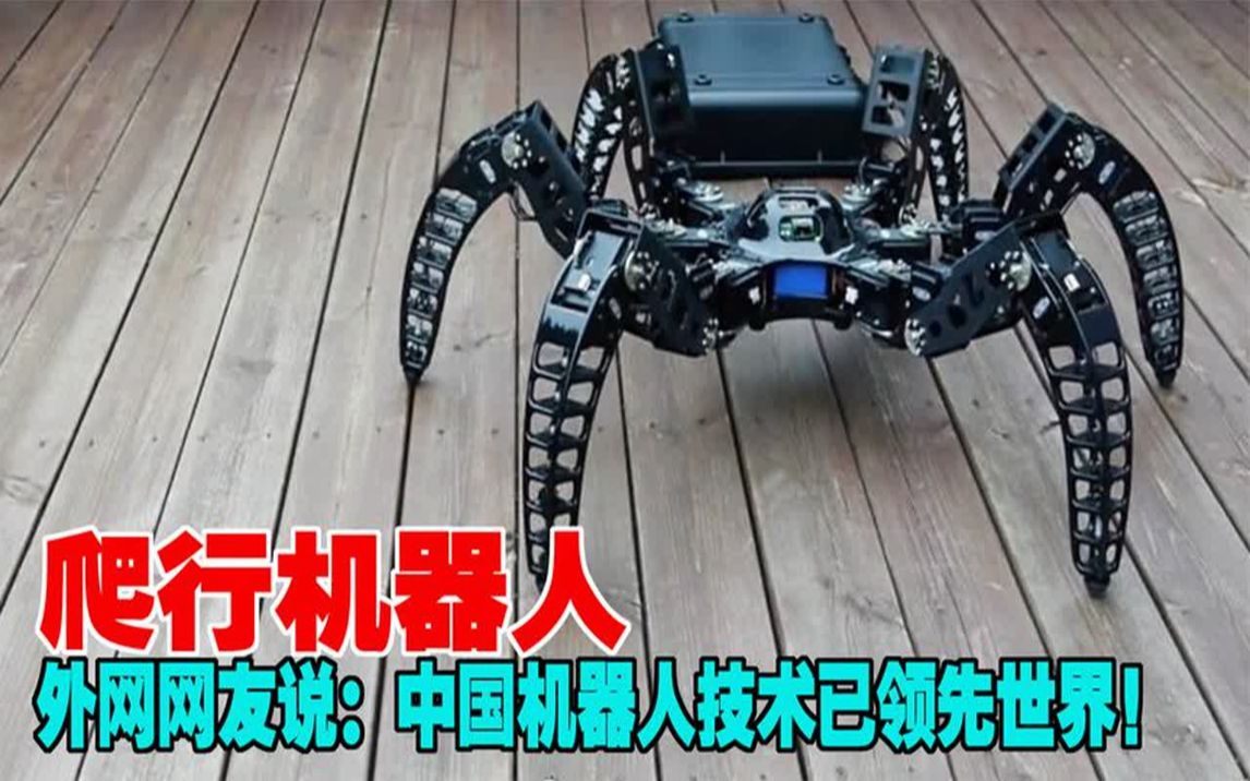 爬行机器人,外网网友说:中国机器人技术已领先世界!