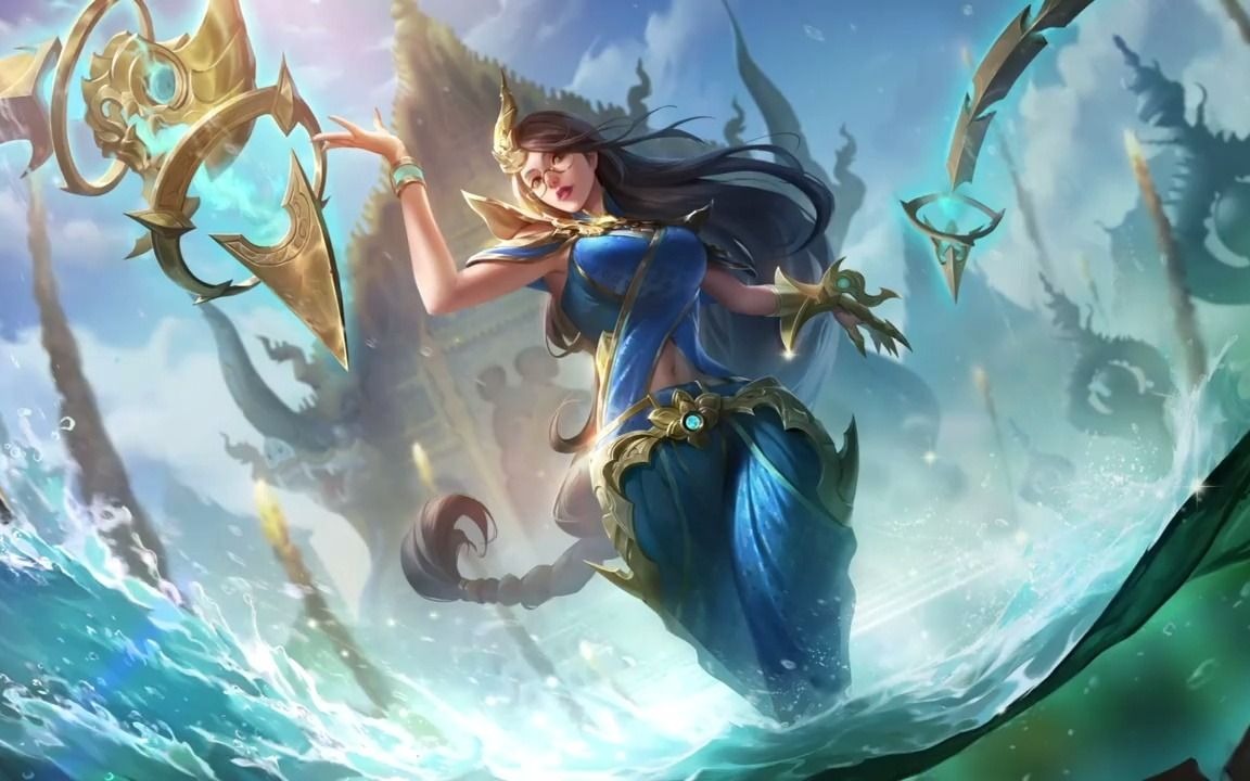 garena传说对决绯泪娜迦女神造型展示影片