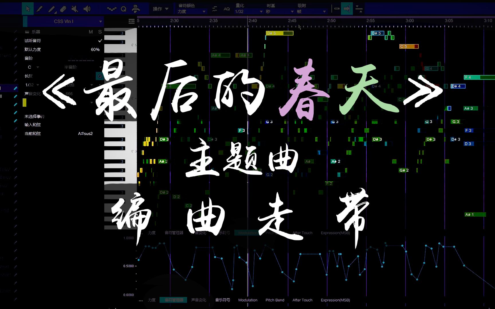 [图][编曲走带]绘本《最后的春天》主题曲