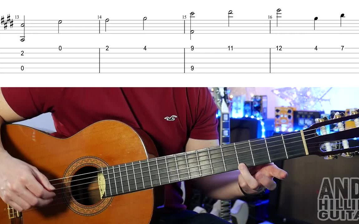 [图]刺客信条：叛变主题曲 吉他教学Assassin's Creed Rogue Main Theme Guitar Tutorial Lesson