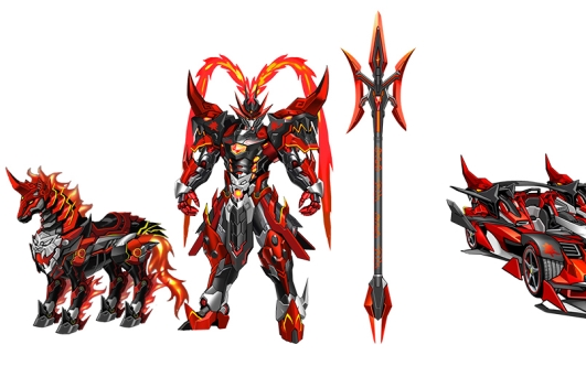 qq飞车全新首发全新t2机甲吕布奉先