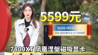 Video herunterladen: 全体起立5599元7800XT凤凰涅槃+5600+32GCJR颗粒+1T固态+850W电源