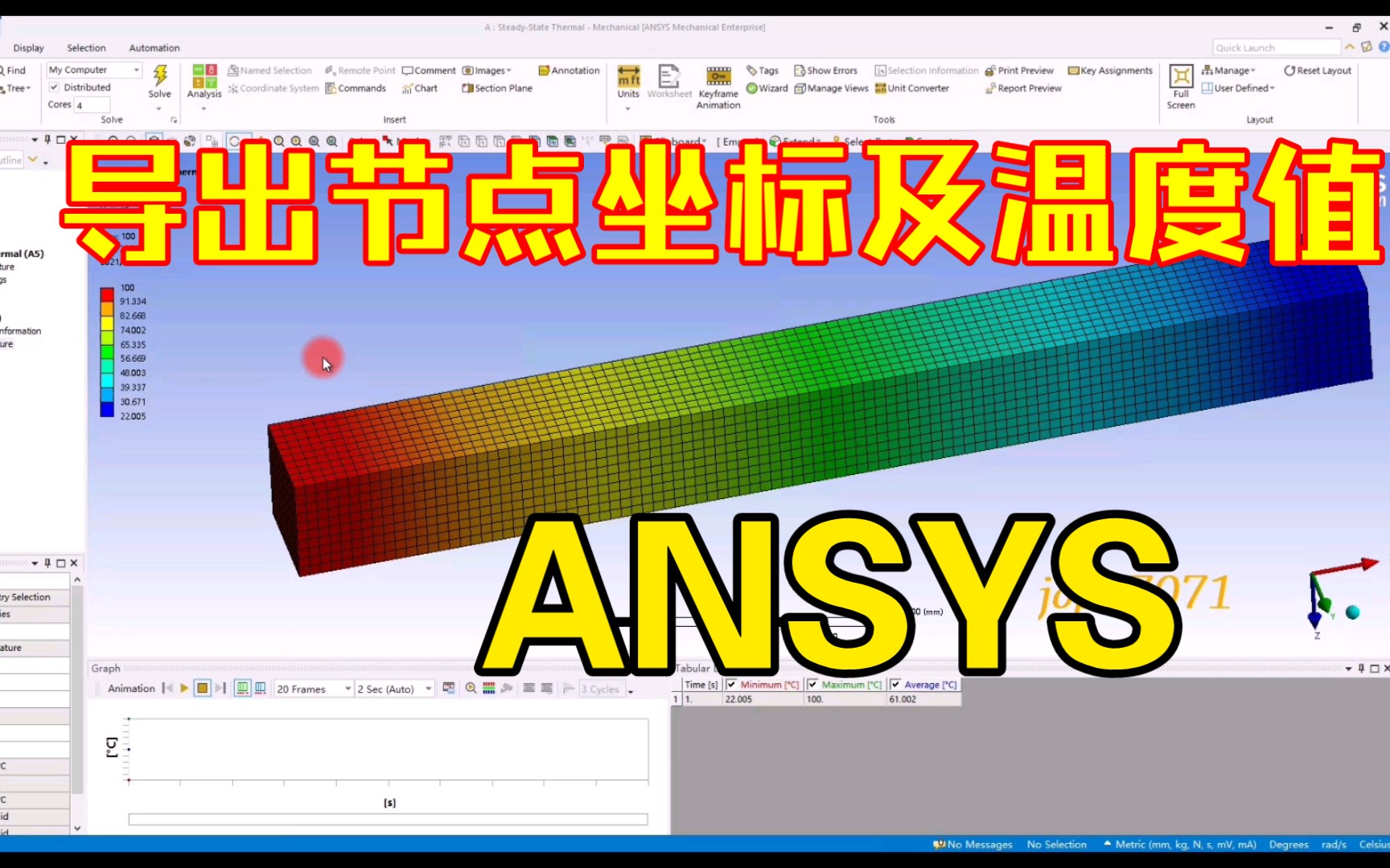 ANSYS 导出节点坐标及温度值哔哩哔哩bilibili