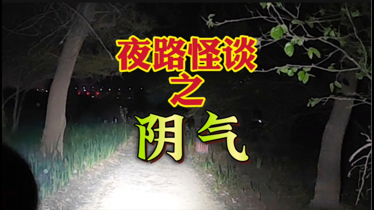 夜路中的阴气,当用这把手电照过去