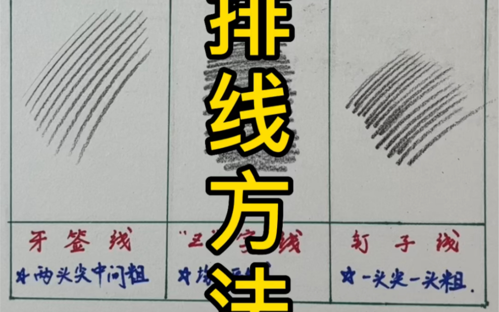 【素描静物】素描排线的正确使用方法