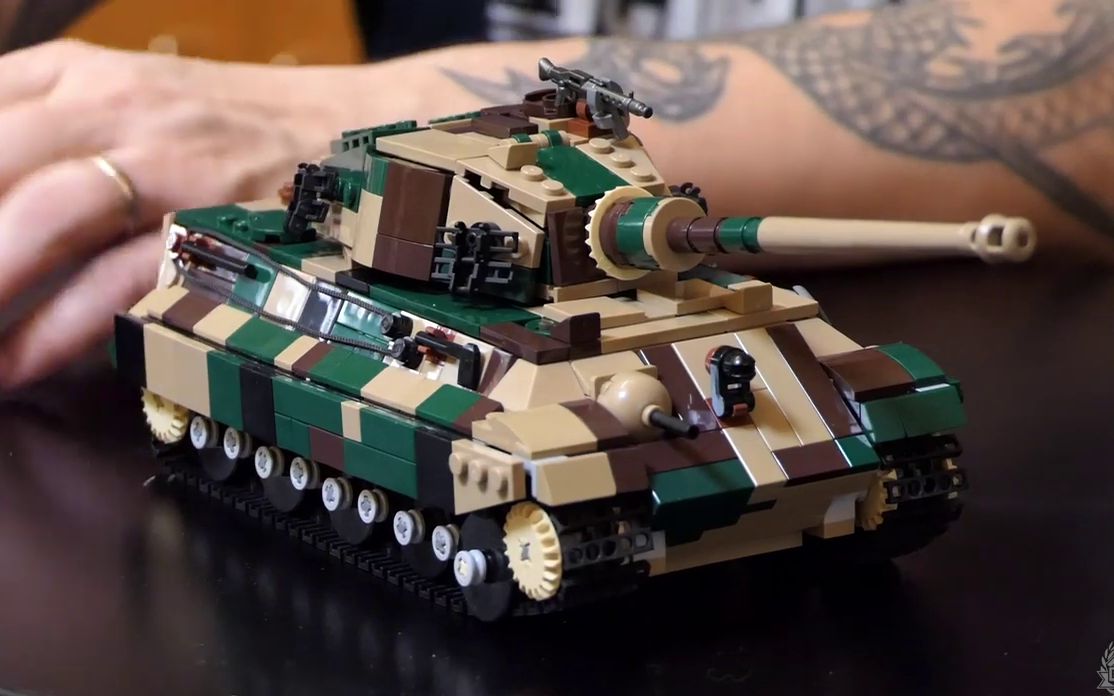 brickmania 二战德国虎王坦克 重新设计新配色 tiger