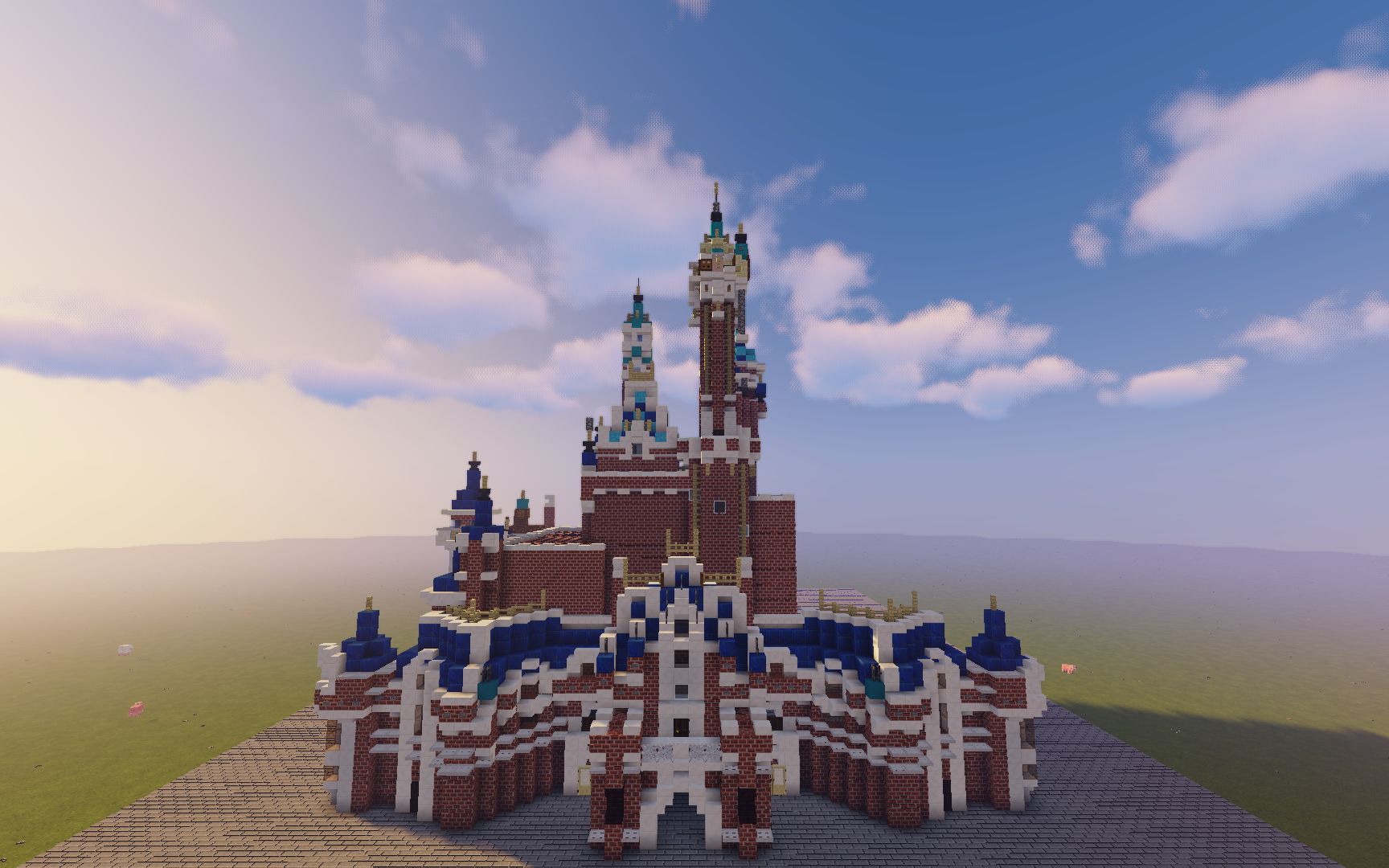 【我的世界】上海迪士尼城堡建造—剪辑加速版_哔哩哔哩 (゜-゜)つロ