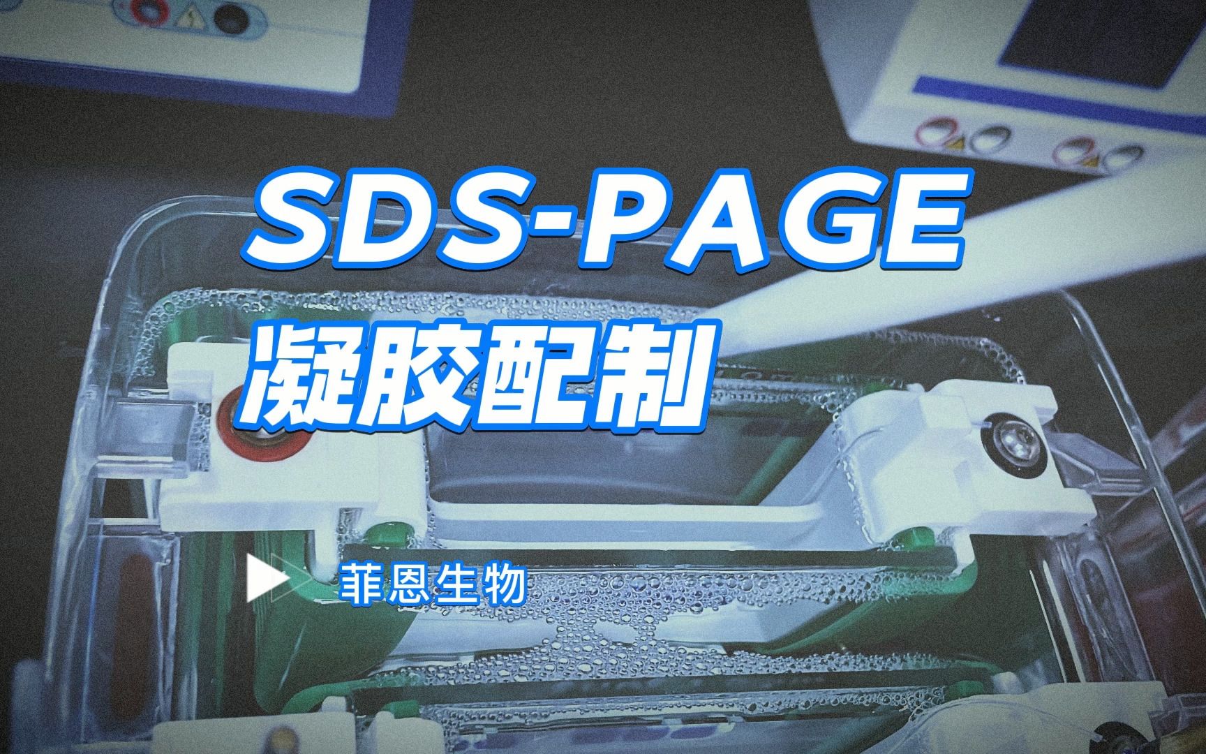 SDSPAGE(聚丙烯酰胺凝胶电泳)凝胶配置操作流程哔哩哔哩bilibili