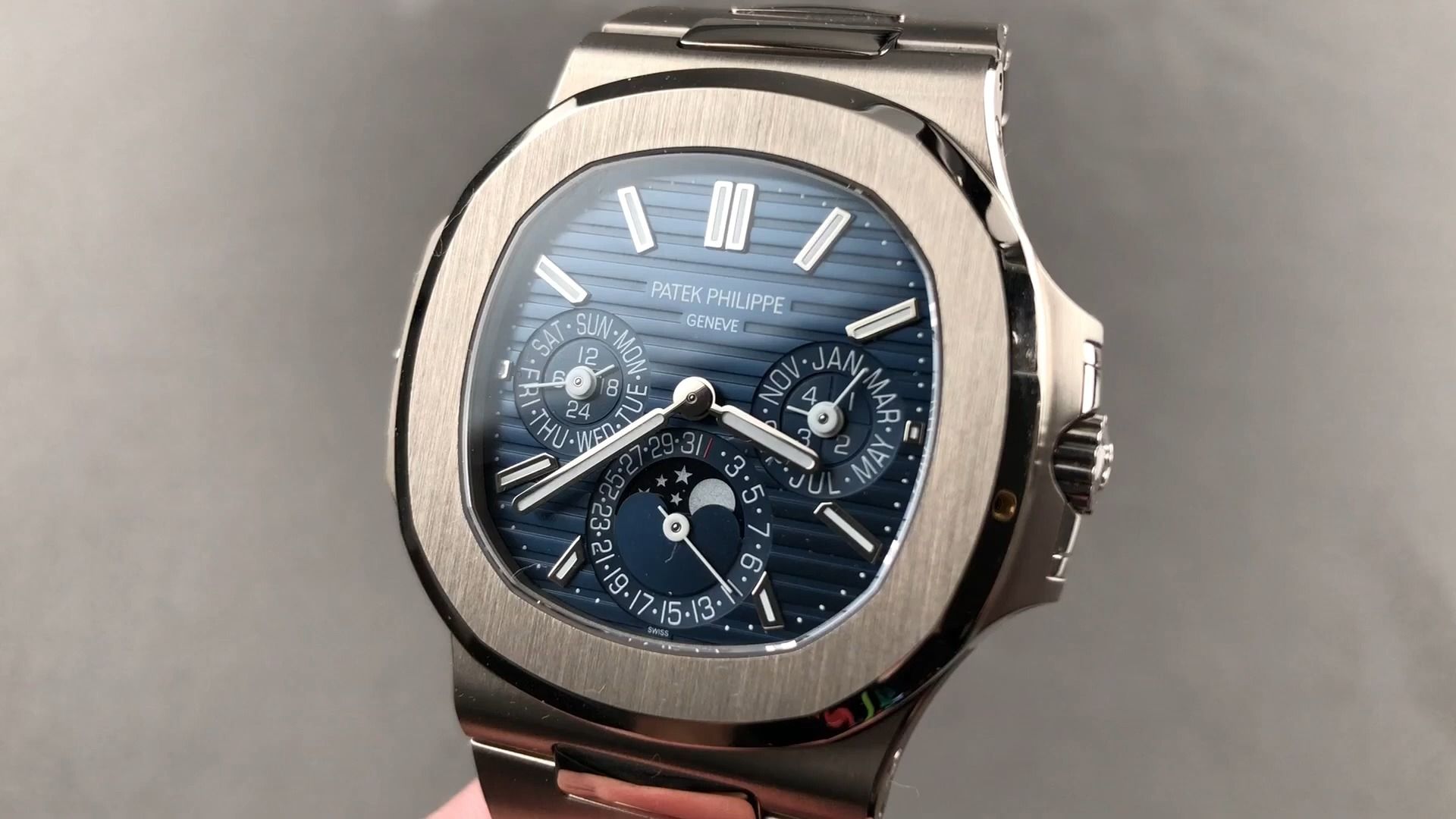 【watchbox 测评】百达翡丽 鹦鹉螺 5740/1g-001 万年历 测评