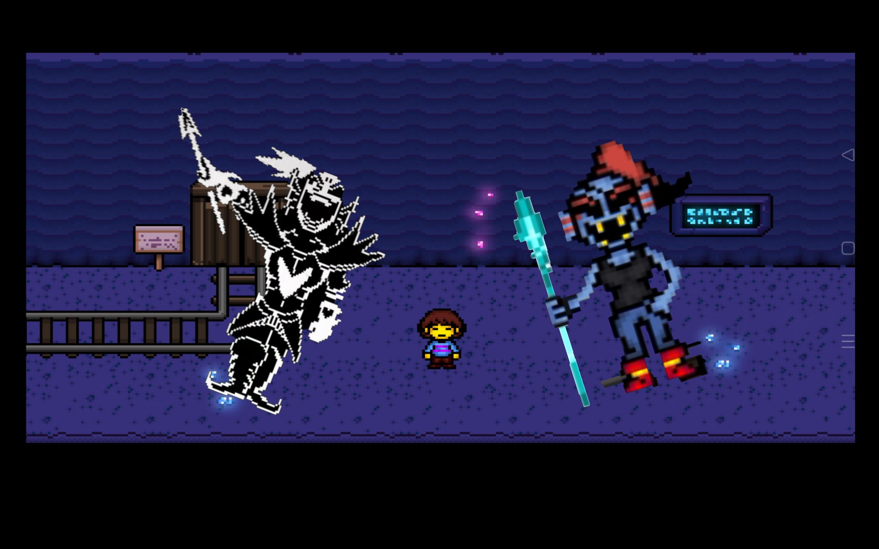 bonetale还原undertale决心鱼,但是是全然帕三阶段.