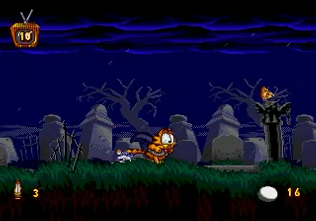 [图]【MD游戏回顾195】加菲猫 通关视频 Garfield_ Caught in the Act (Genesis) - Longplay