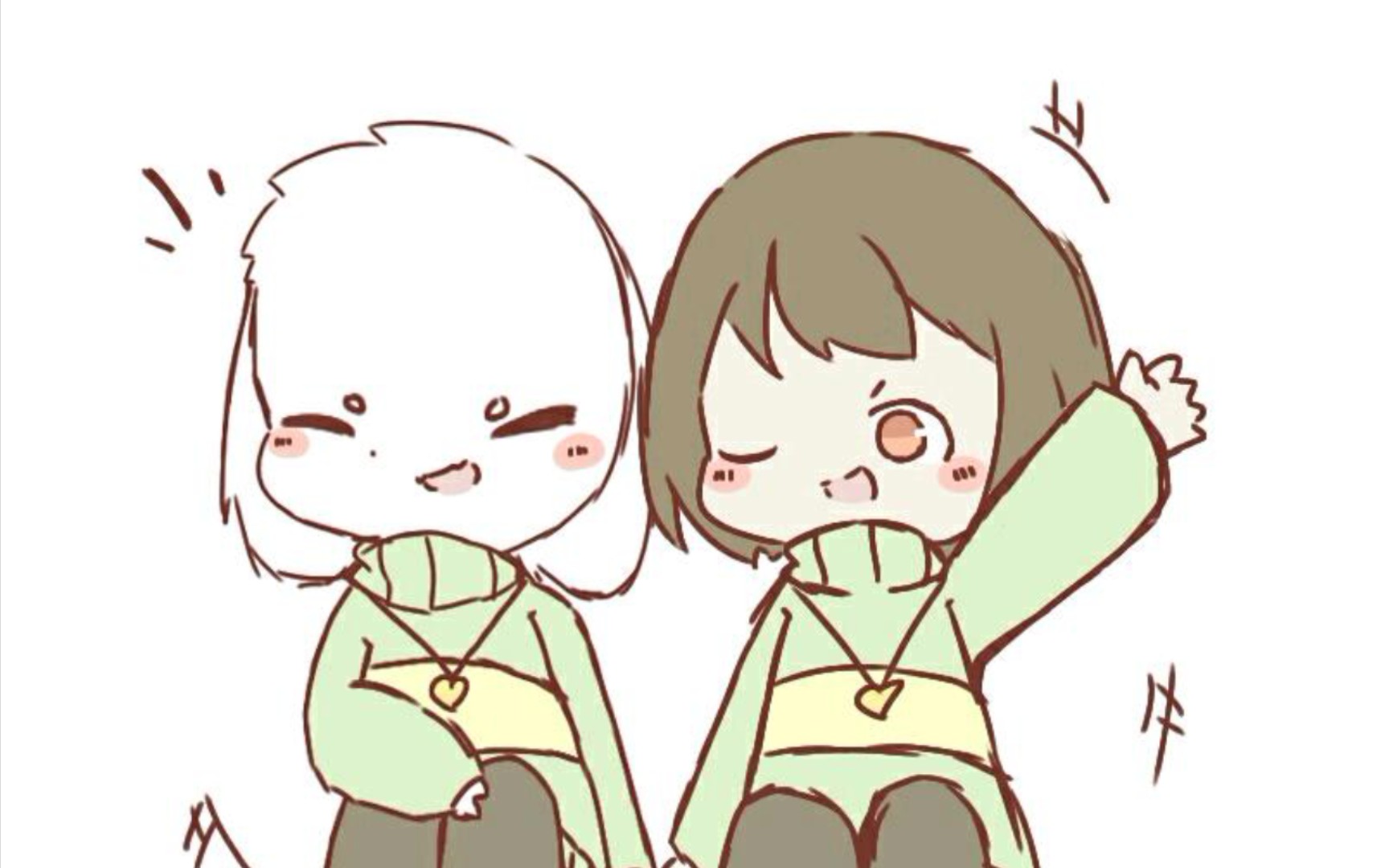 传说之下asriel与chara初次见面