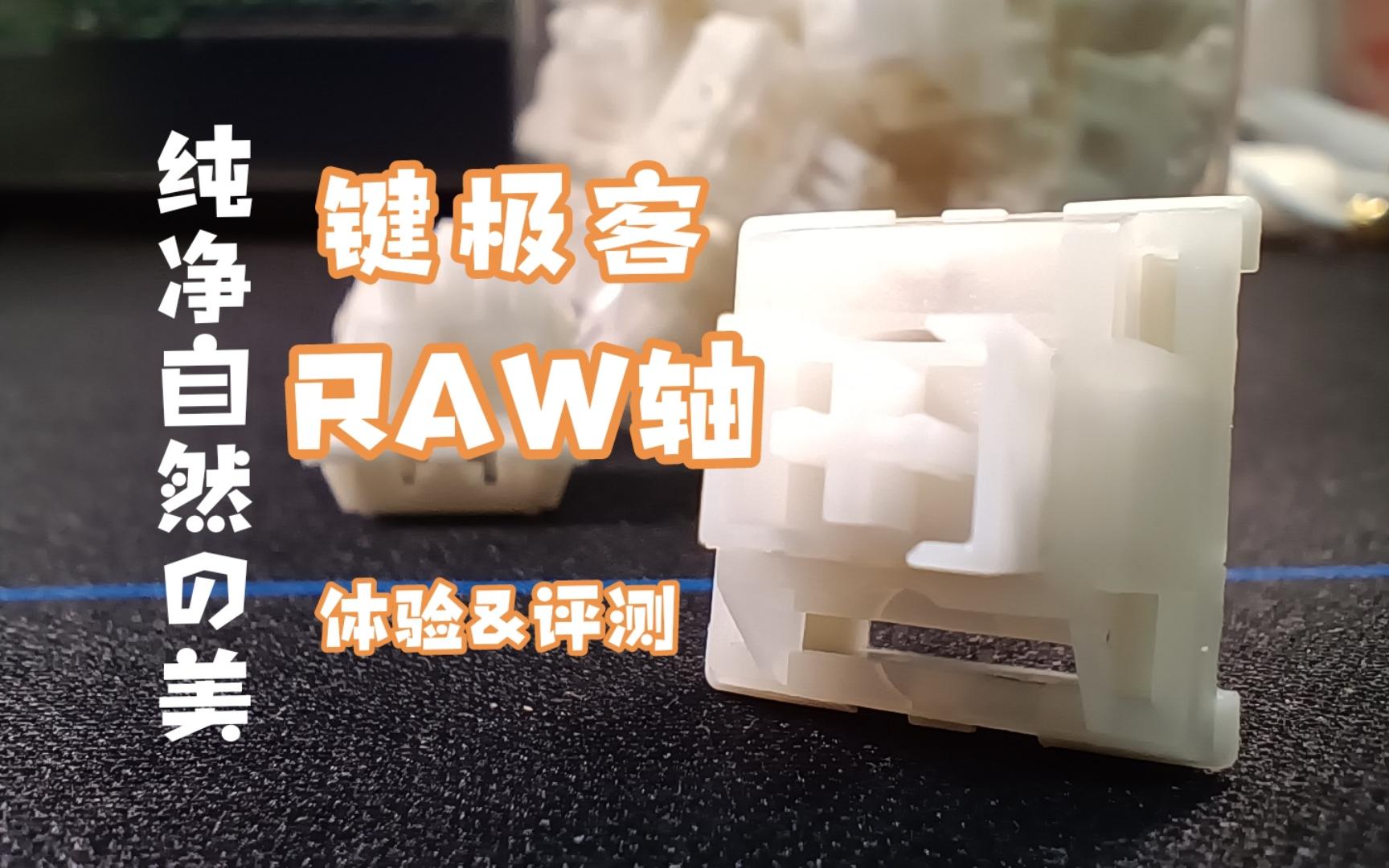 【轴体评测】纯净自然的白才是美!键极客 RAW轴!上手体验评测!哔哩哔哩bilibili