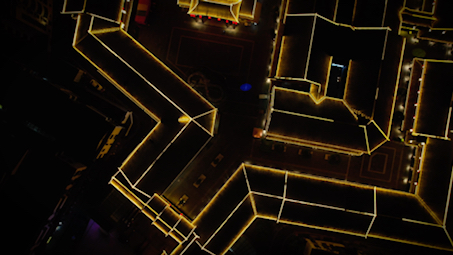 安远县晚上的西街坝