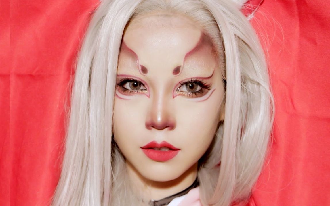 sichenmakeupholic 的万圣狐狸面具仿妆_哔哩哔哩 (゜-゜)つロ 干杯