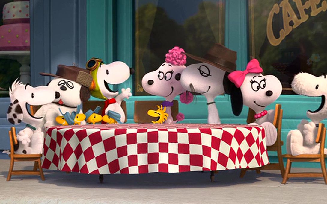 史努比花生大电影11(花生大电影结尾片尾曲,史努比和女朋友的一家人