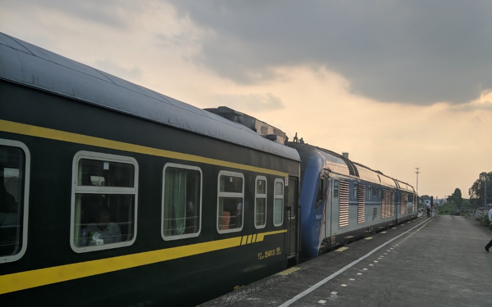 铁路k511次广州佛山全程侧面展望