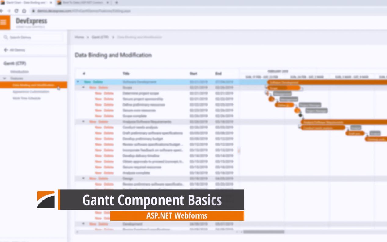 DevExpress一分钟教程之项目管理有妙招  Asp.Net 甘特图控件的使用哔哩哔哩bilibili