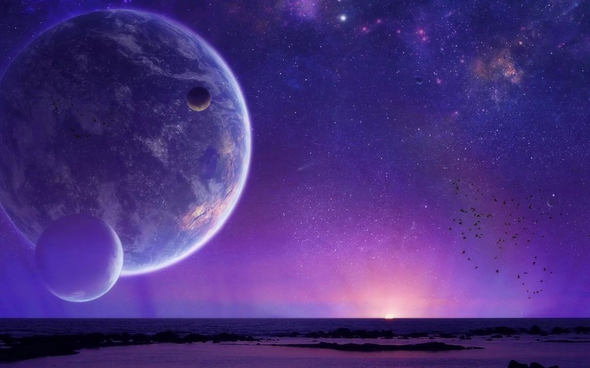 拉一场浪漫的太空穿梭旅行|太空环境背景音|白噪音环境音乐学习工作