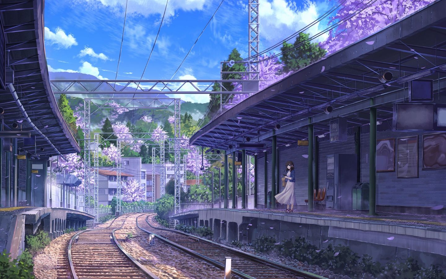 「新海诚#小城夏天」风在诉说阅历,花在抒写温柔.浪漫的并不是夏天,而