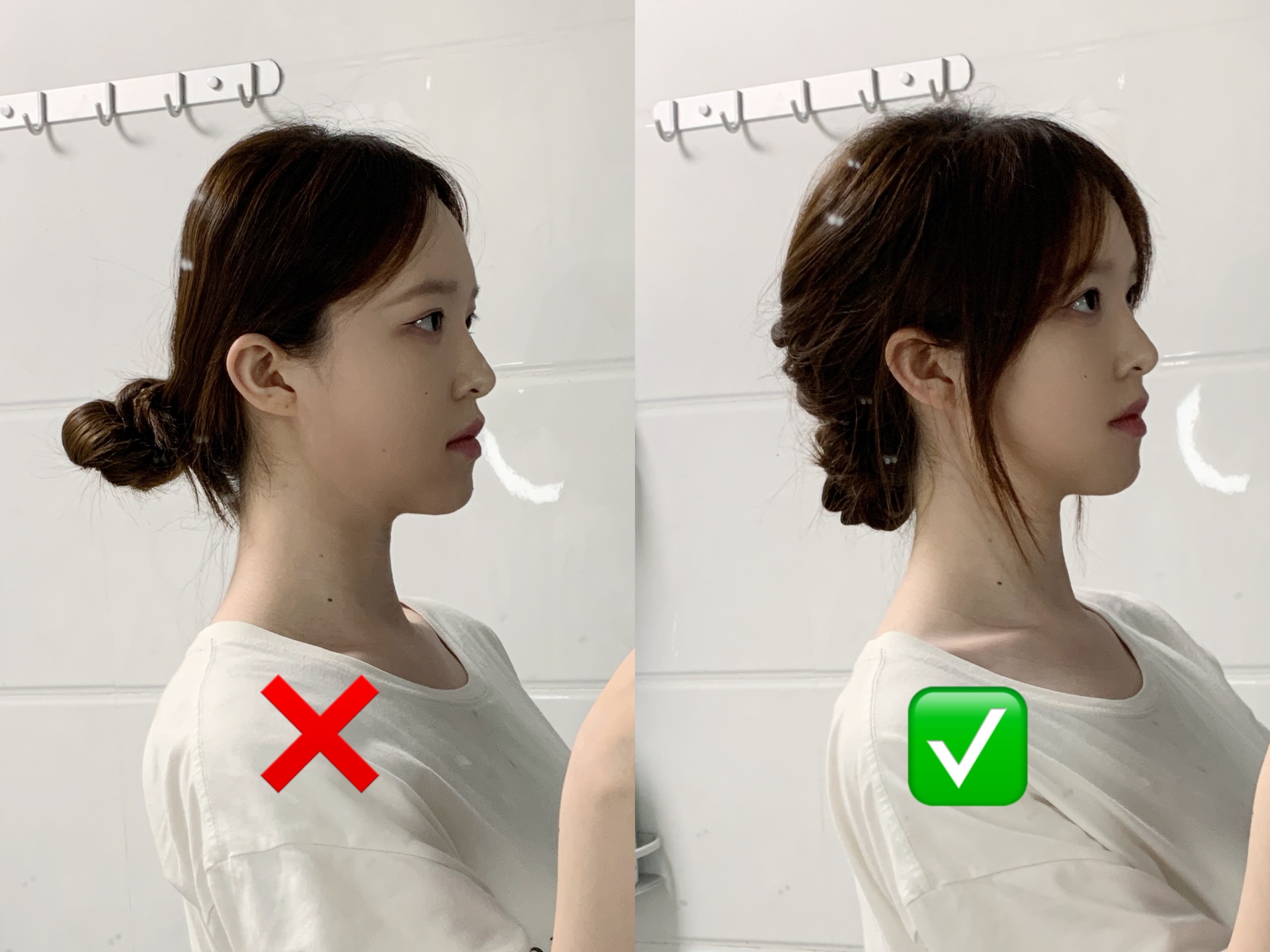 奇怪了～低丸子头永远扎不腻呢