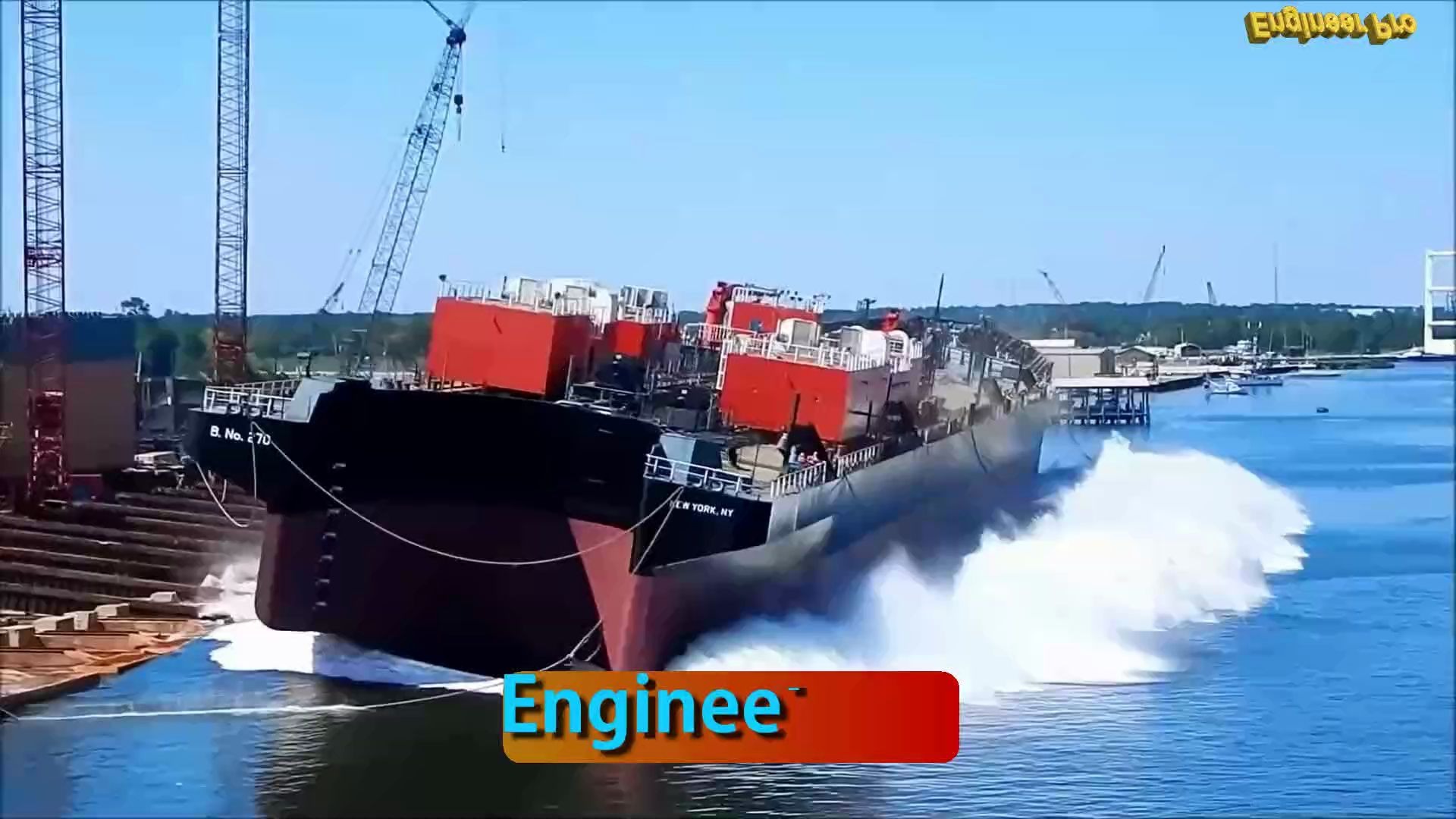 [图]30+条新船下水视频，扩充你的认知 - 30+ Big Ship Launch