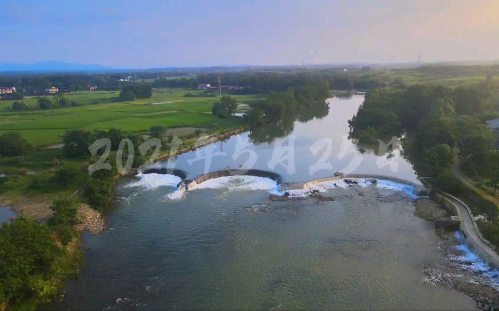 湖南永州,风雨过后邮亭圩镇风光秀丽