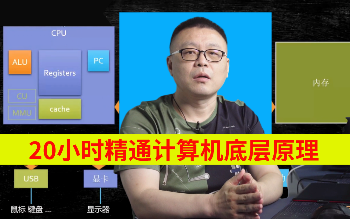 清华大牛耗时20小时终于把计算机组成原理、并发编程原理、计算机历史及原理、程序的执行、CPU的并发控制、系统屏障一次性给大家讲明白了!马士兵...