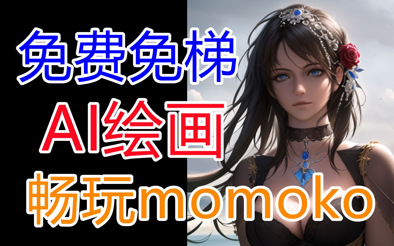 【AI绘画】【NovelAI】【在线畅玩momoko+inpainting】免科学上网+免显卡+非百度哔哩哔哩bilibili