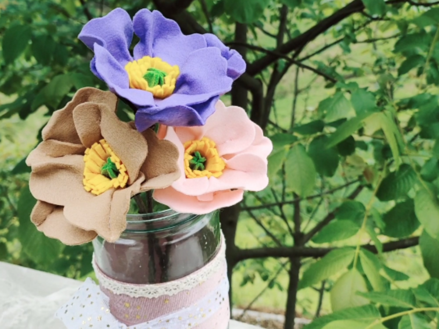 【手工毛毡花】虞美人