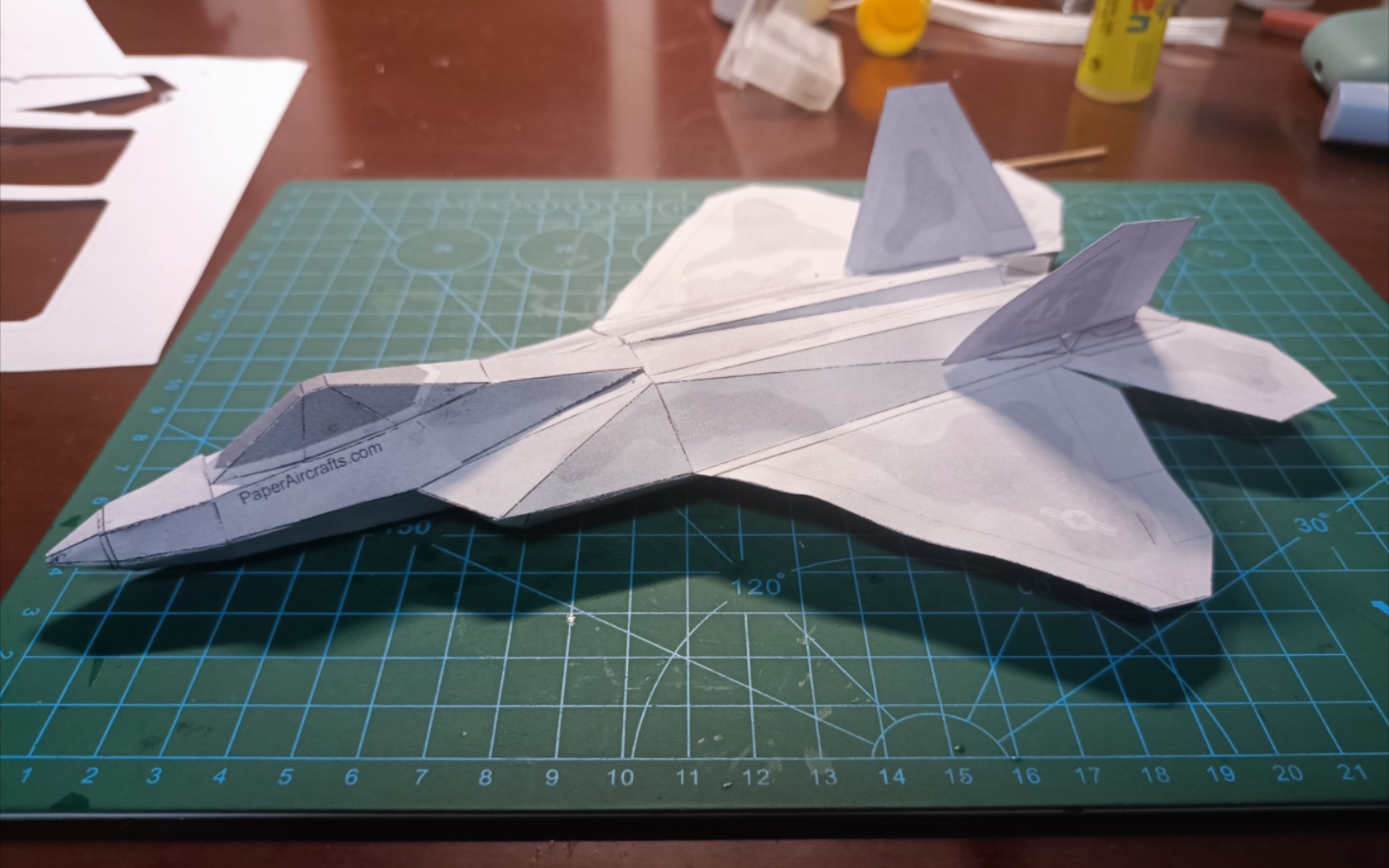 F22可飞纸模制作教程(paperaircraft)哔哩哔哩bilibili