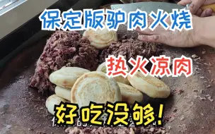 Descargar video: 到保定必须安排一顿驴肉火烧，热火凉肉加点肥油，真是好吃不够啊！