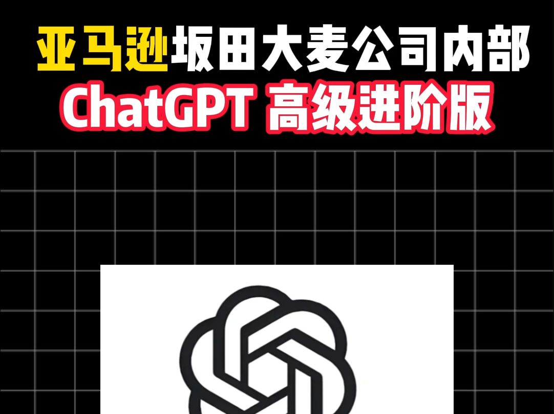 亚马逊坂田大麦公司内部的ChatGPT高级进阶版哔哩哔哩bilibili