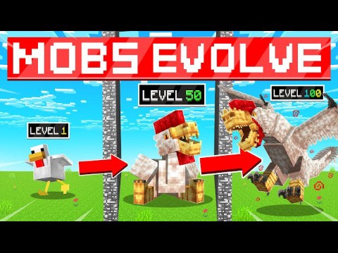 [免费下载]生物进化!我的世界地图市场包免费下载Minecraft Marketplace Mobs Evolve单机游戏热门视频