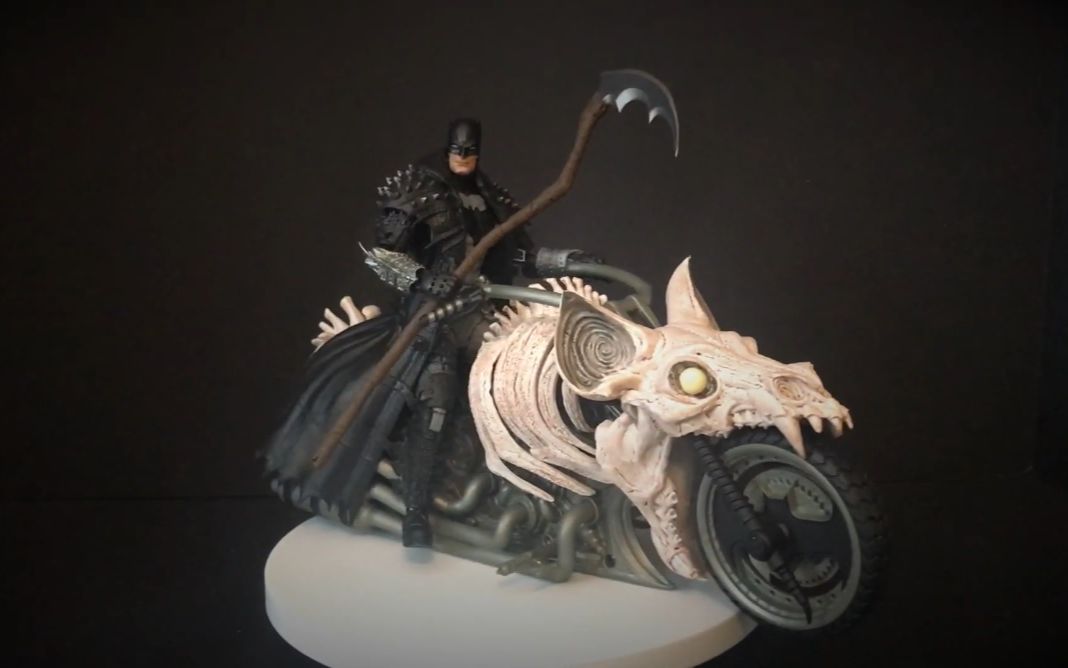 蝙蝠侠2021 DC Multiverse DEATH METAL BATMAN & BATCYCLE by McFarlane Toys哔哩哔哩bilibili