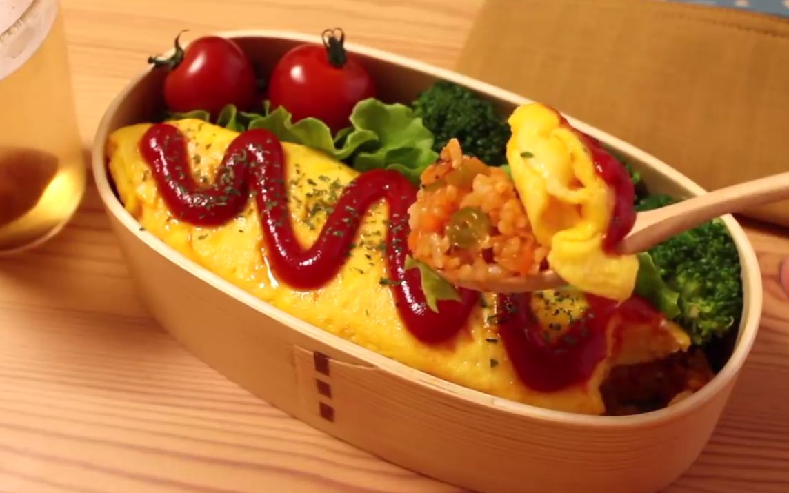 【美食】蛋包饭便当制作教程,赶紧收藏学起来