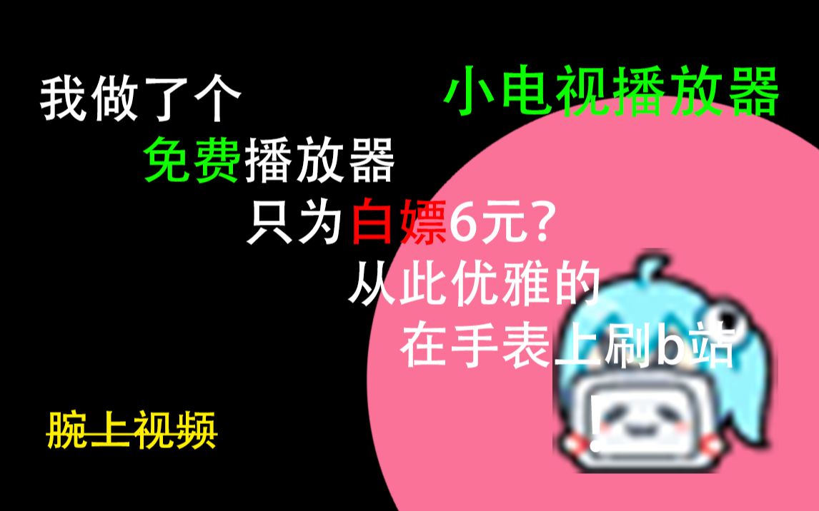 【白嫖】【小电视播放器】我用4个月做了个播放器代替腕上视频【收藏】哔哩哔哩bilibili