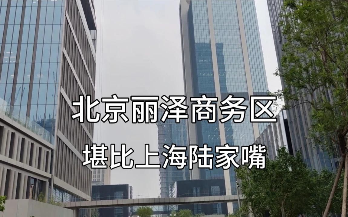 北京丽泽金融商务区高楼大厦林立,比上海陆家嘴的高楼密度还要高哔哩哔哩bilibili