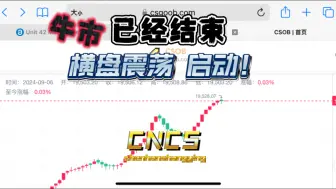 Download Video: CNCS 市场开始回调！这波已出货30万+ 准备等下一个买点！