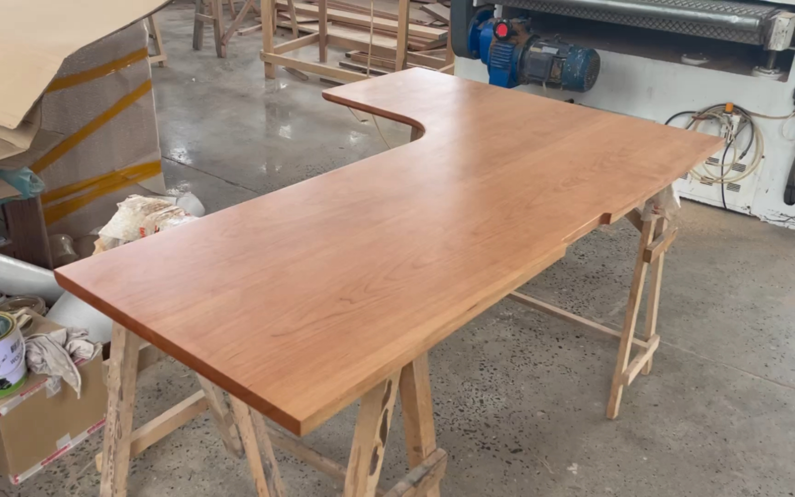 北美fas级樱桃木l形桌面板